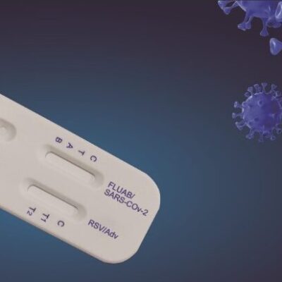Четворен тест за SARS-CoV-2, Influenza A+B, RSV и Adenovirus Ag